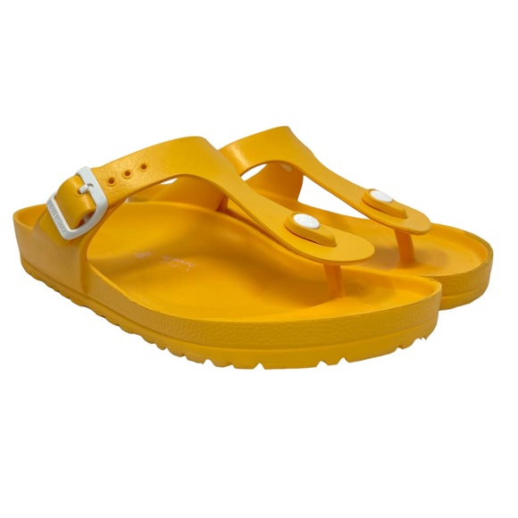 Birkenstock Shoes Womens 10 41 Gizeh EVA Yellow Sandals Waterproof Lightweight - Picture 1 of 12